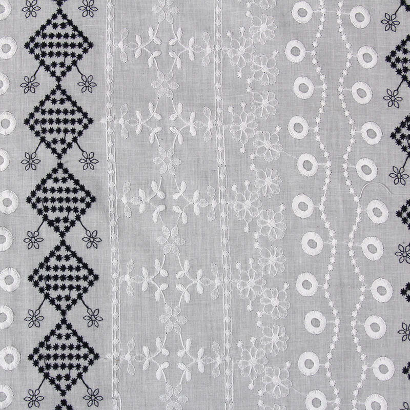 Embroidered Fabric Cutwork Dress 100% Cotton for Women's Wear Wholesal 8